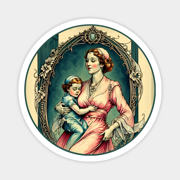 International Women’s Day march 2023. THE BEST MOM EVER FINE ART VINTAGE STYLE OLD TIMES. Magnet by the619hub